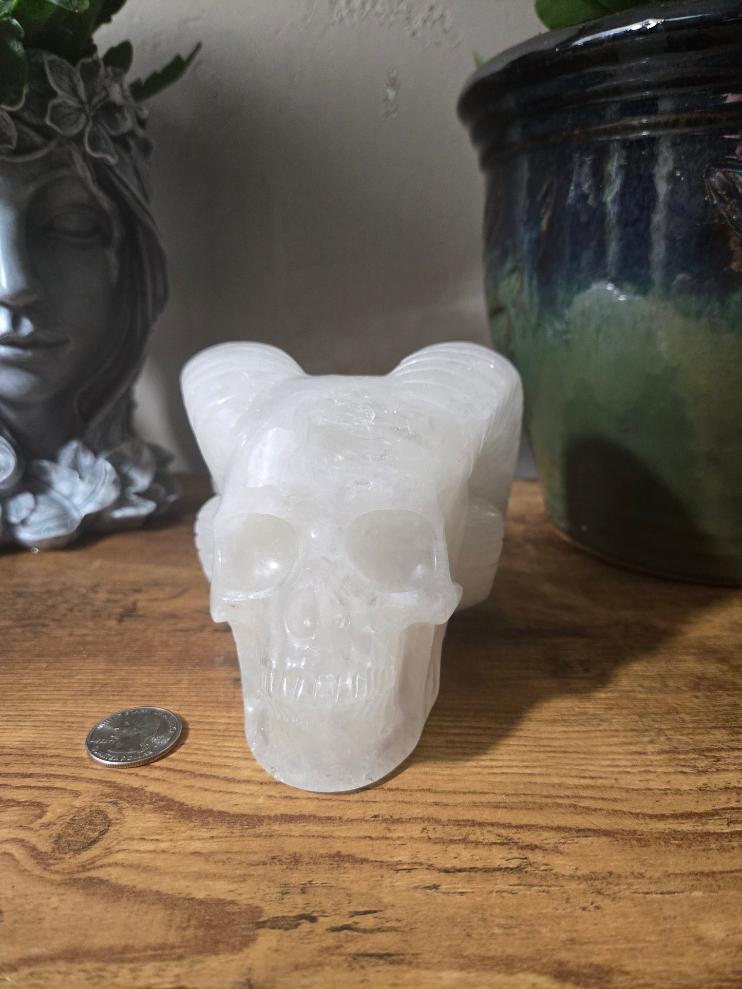 Quartz Ram Skull