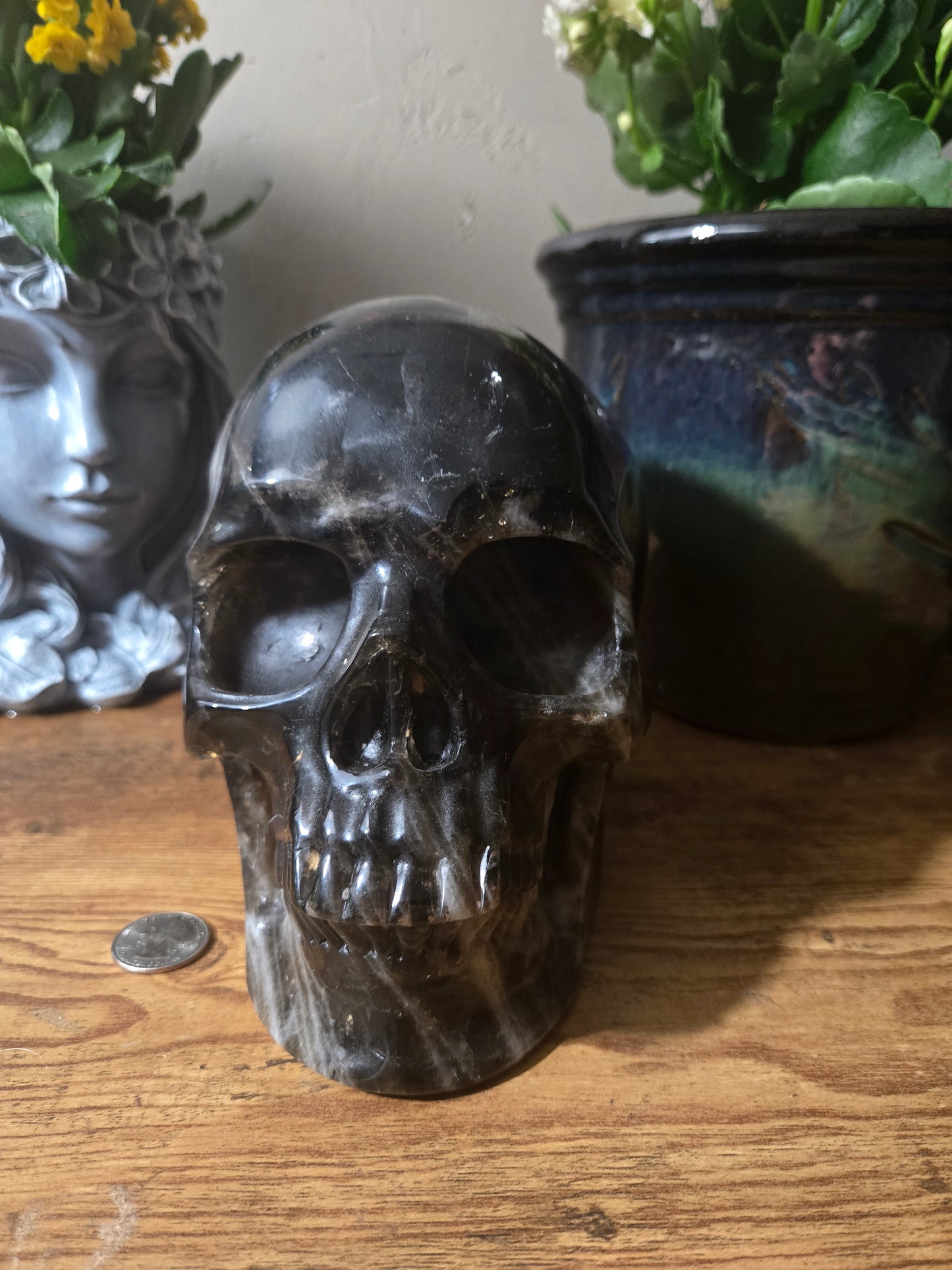 Smoky Quartz Large Skull
