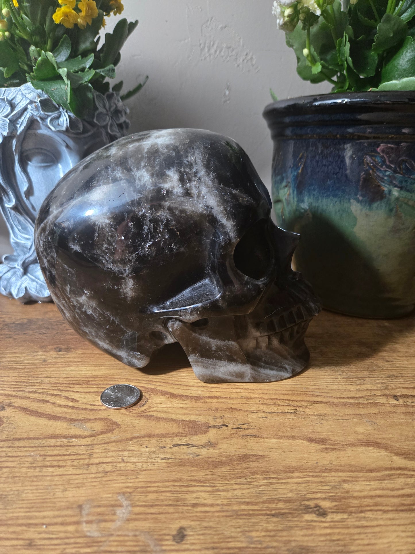 Smoky Quartz Large Skull