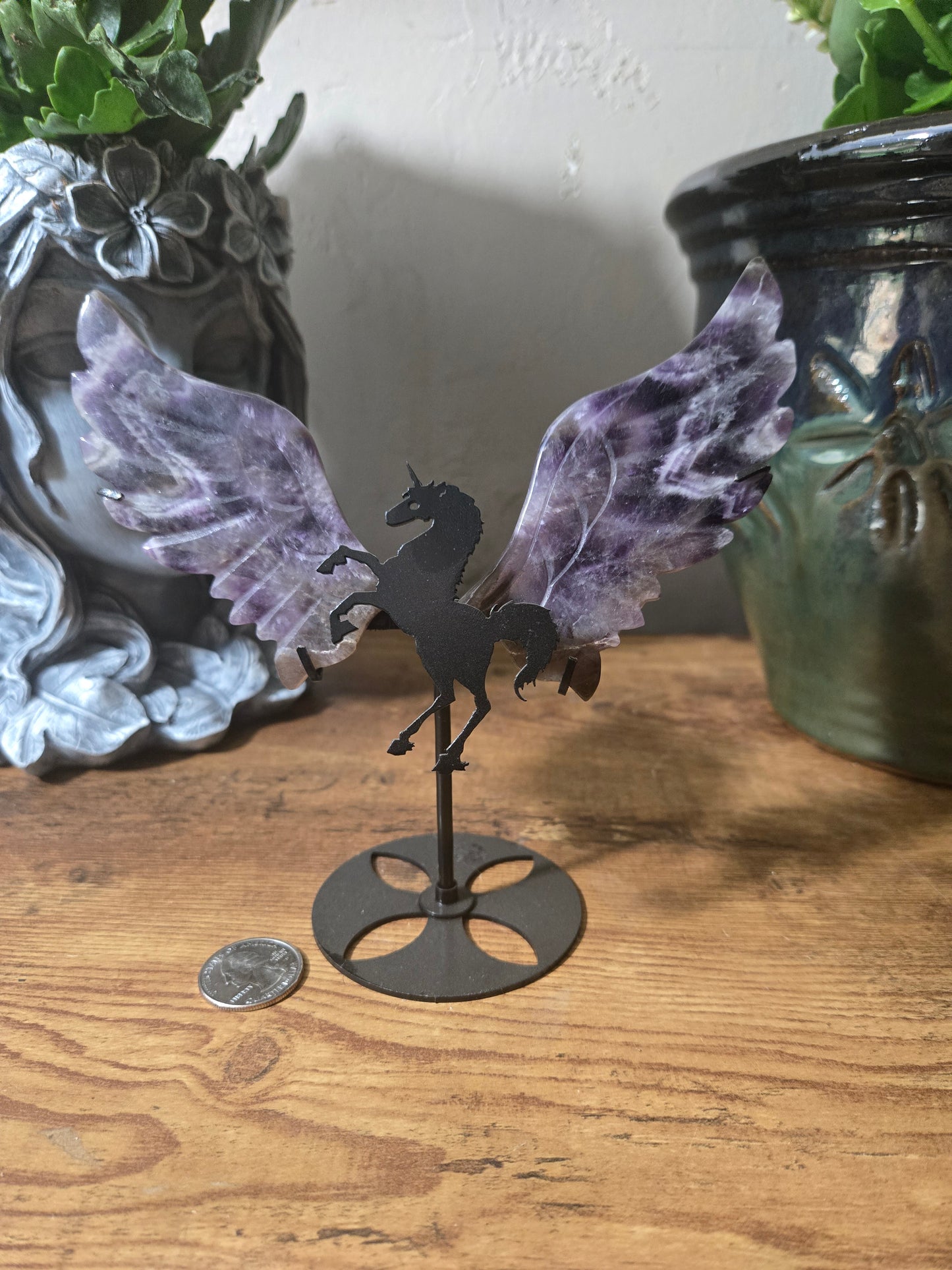 Chevron Amethyst Pegasus Wings