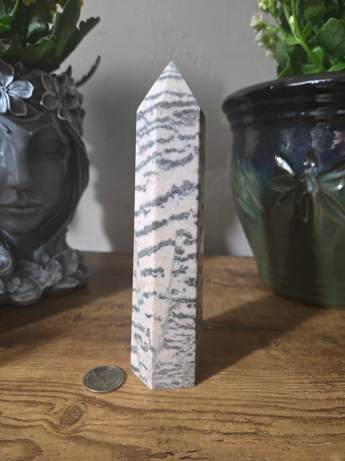 Pink Zebra Calcite Tower