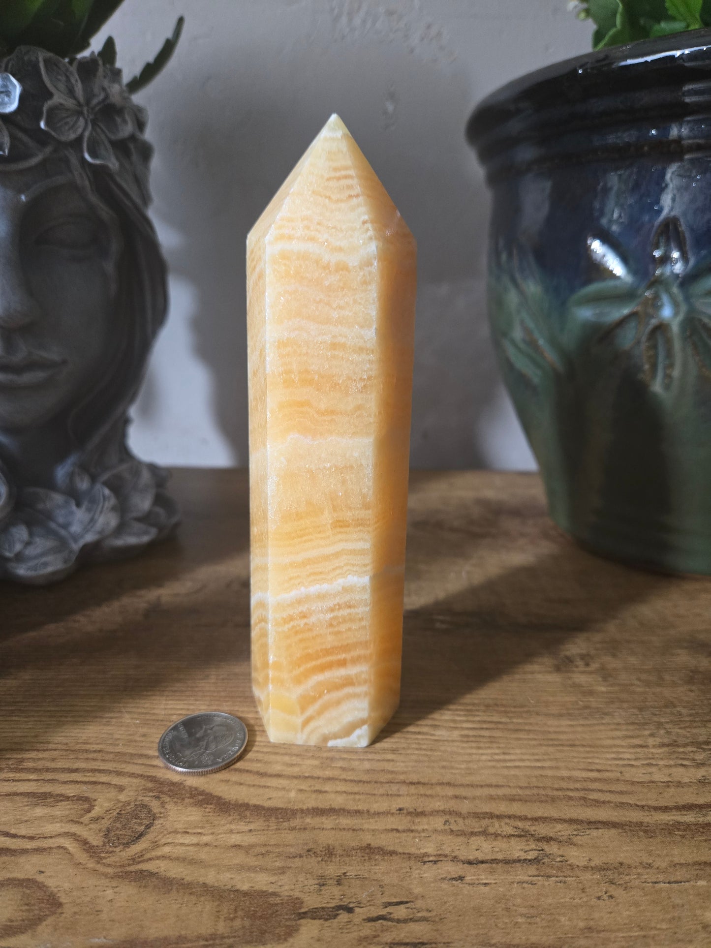 Orange Calcite Tower