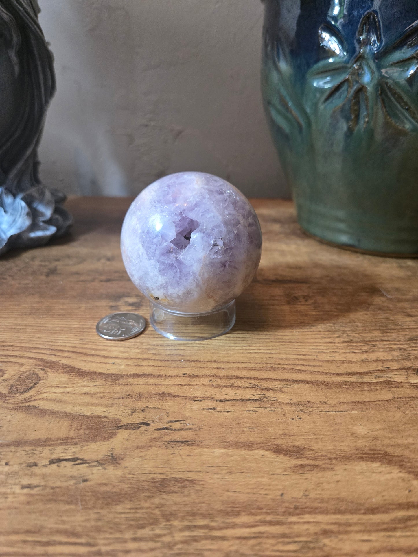 Druzy Pink Amethyst Sphere