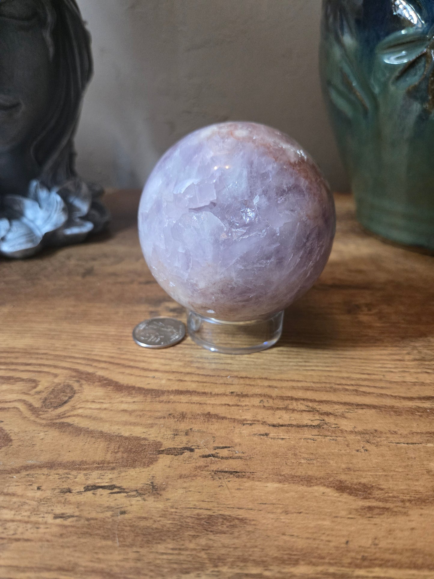 Druzy Pink Amethyst Sphere