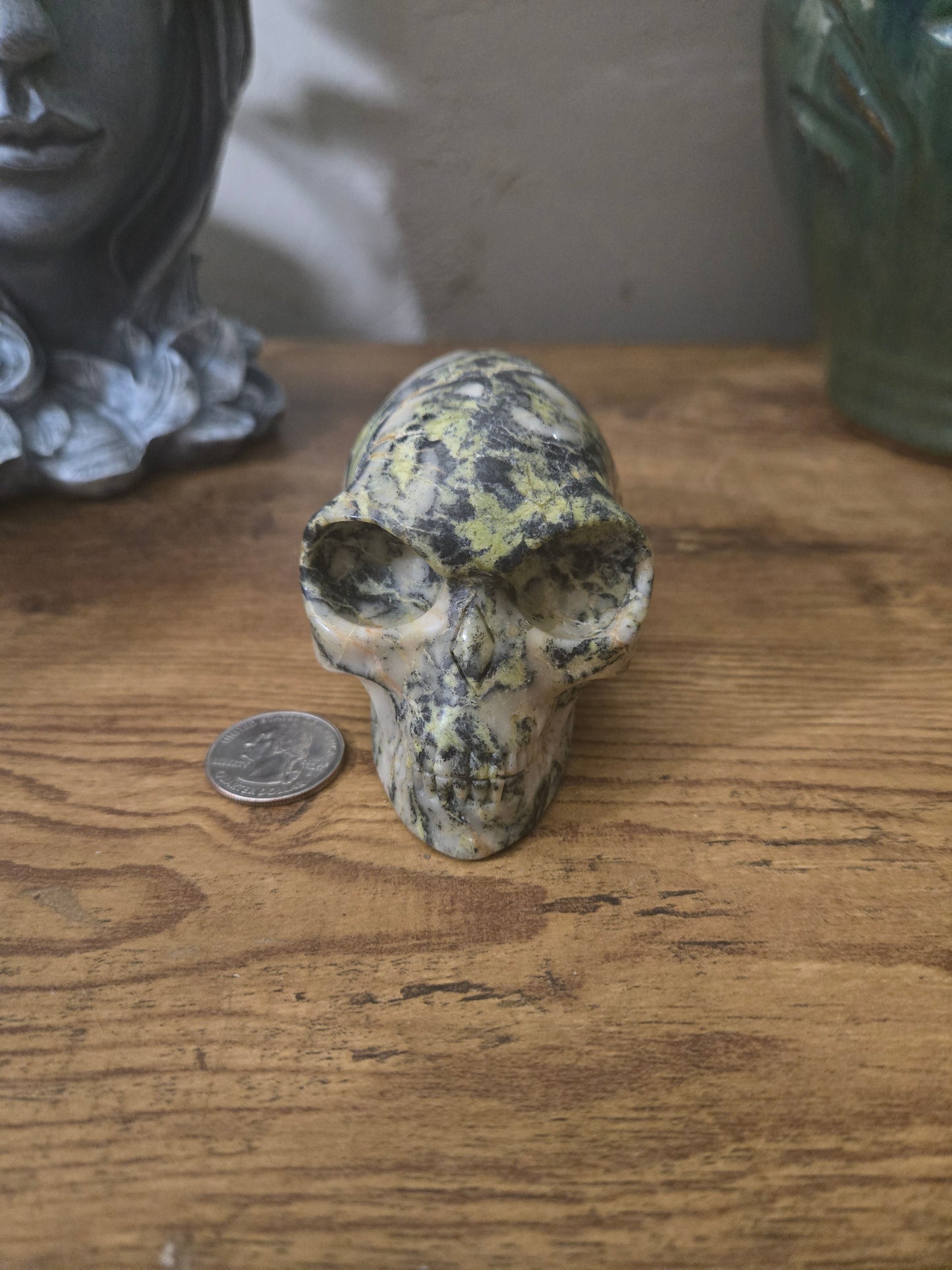 Hiso Jasper Mayan Skull