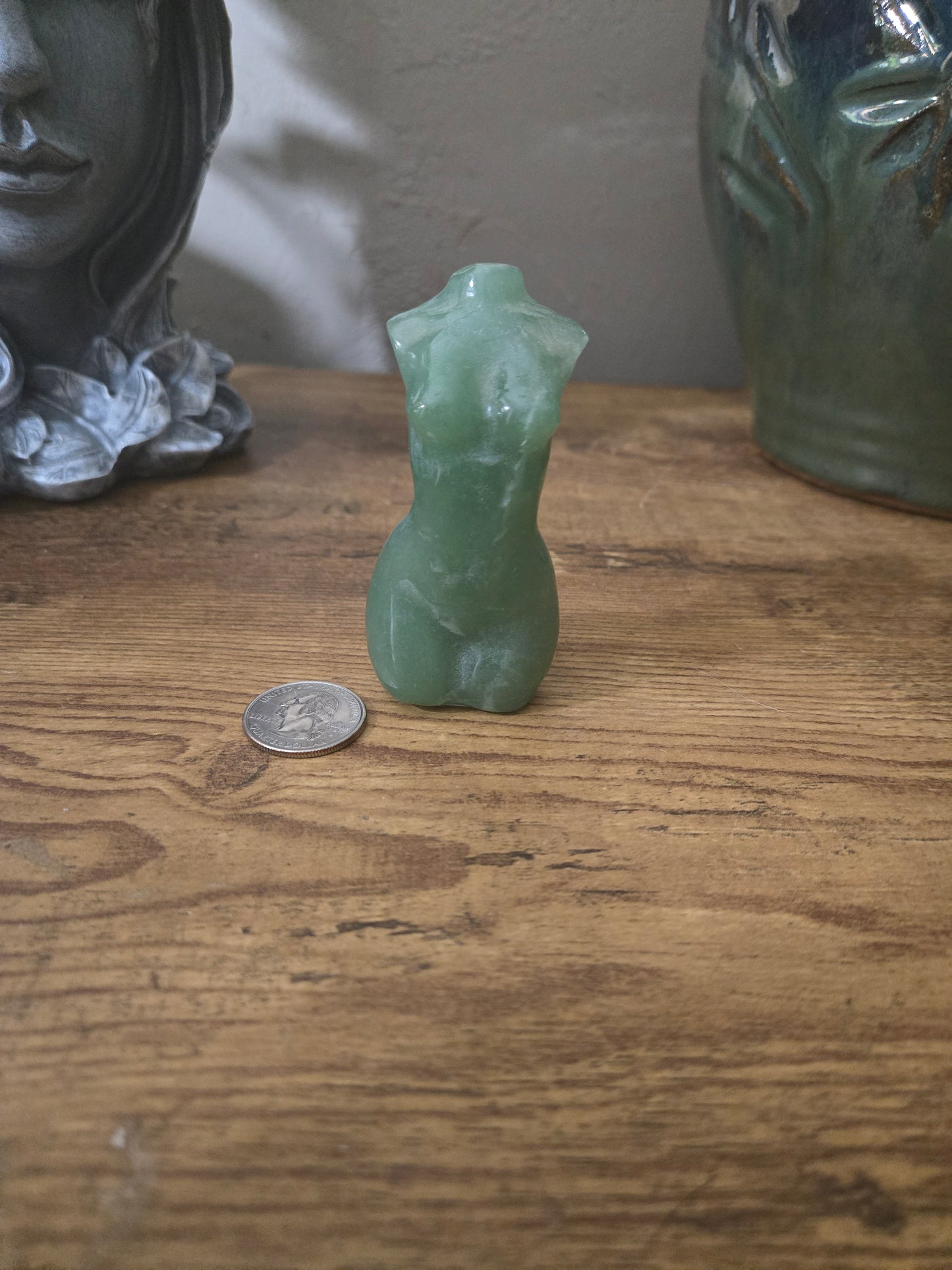 Green Aventurine Goddess Body Carving