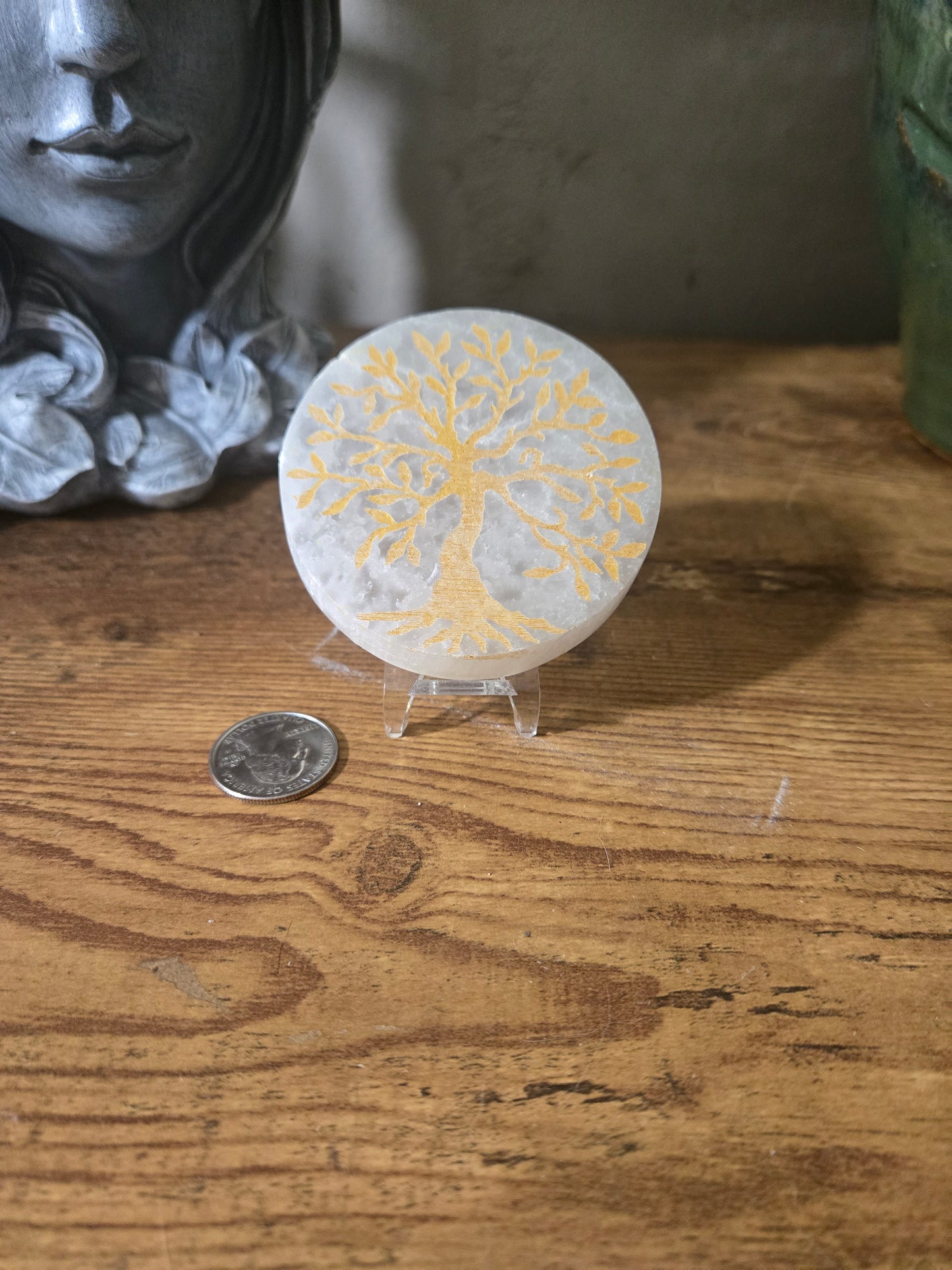 Selenite Slab Tree Of Life
