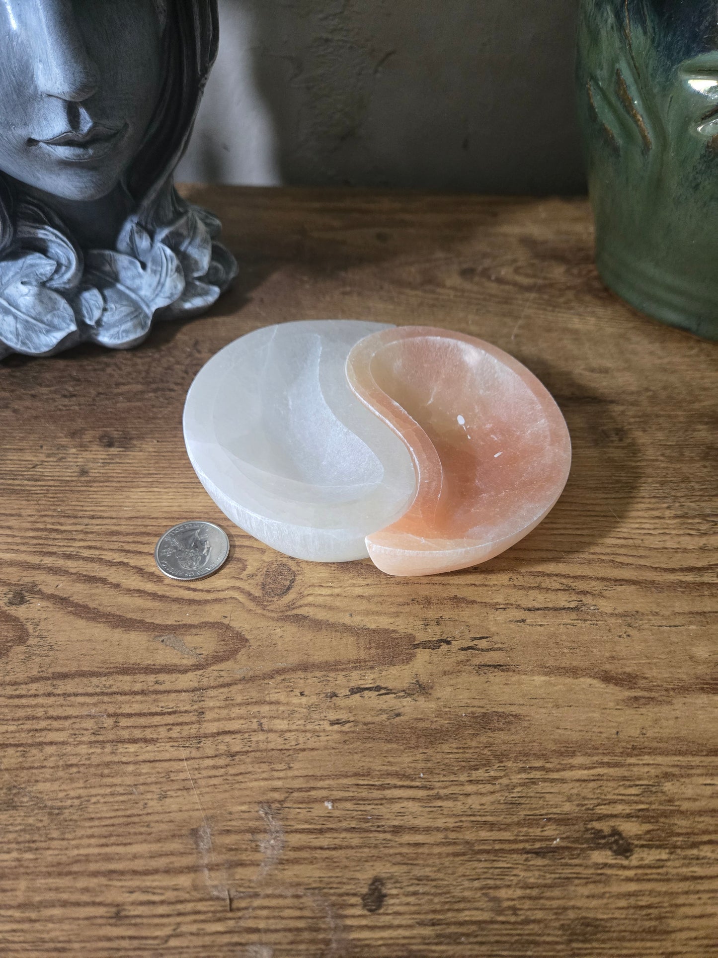 Selenite Yin Yang Bowl