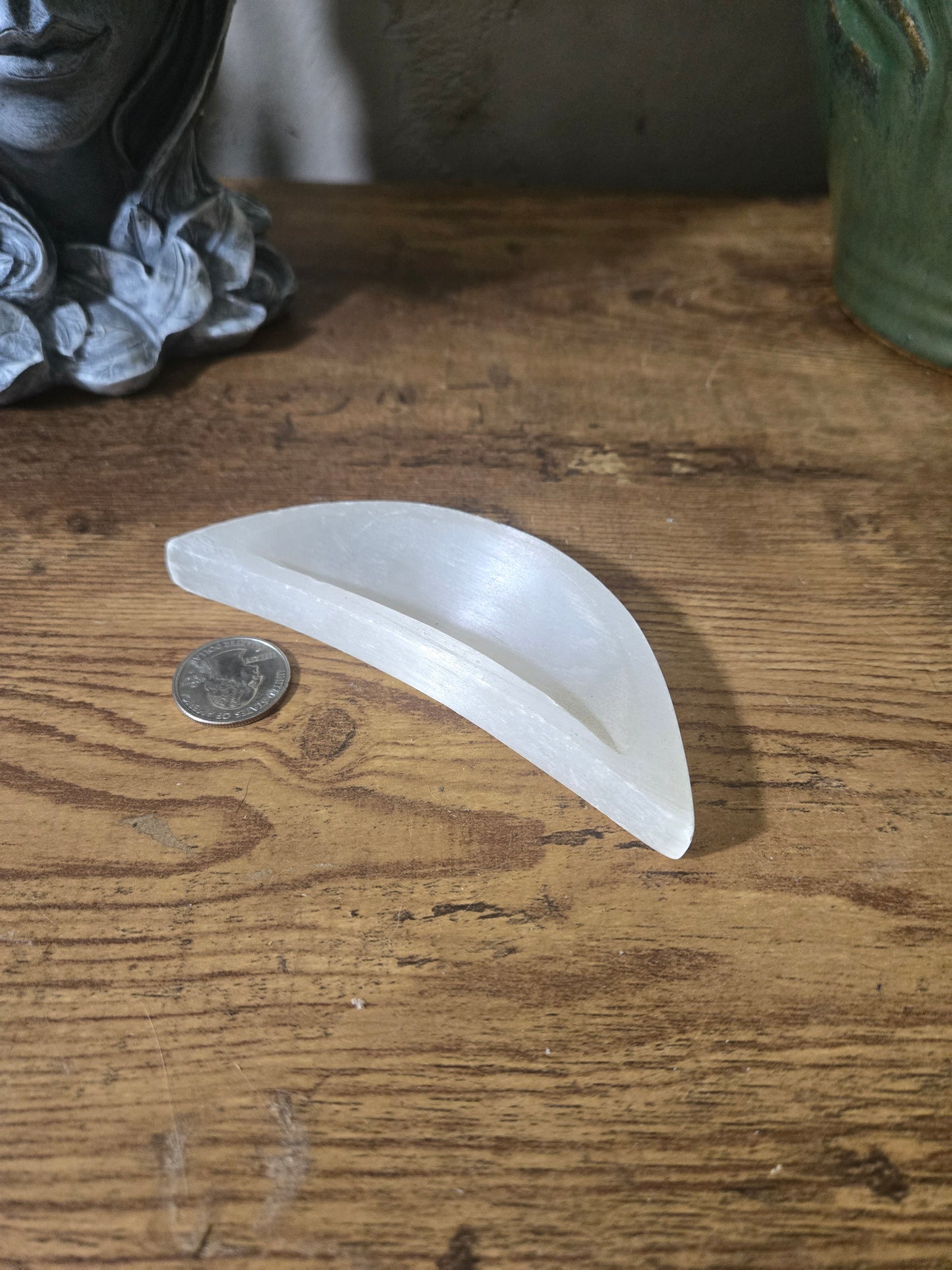 Selenite Moon Bowl