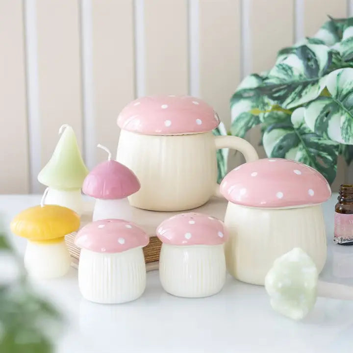 Pink Mushroom Shaped Oil Burner