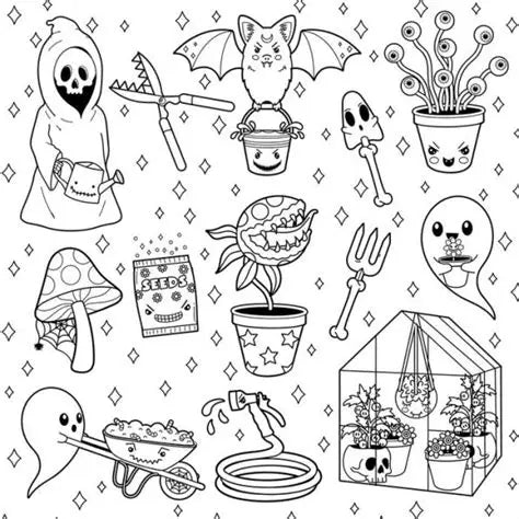 The Creepy Cute Goth Coloring Book