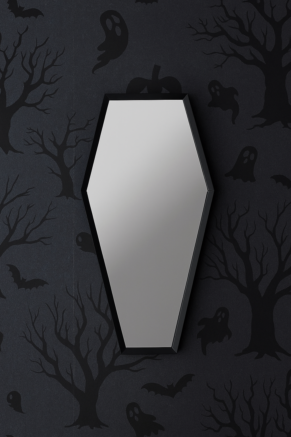Coffin Mirror with Iron Border