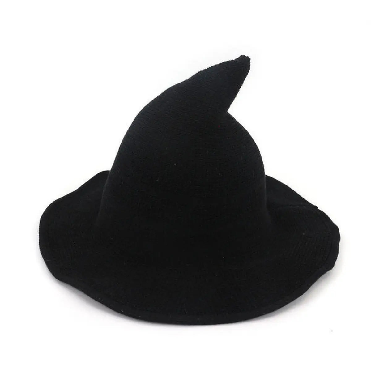 Foldable Knitted Halloween Witch Hat
