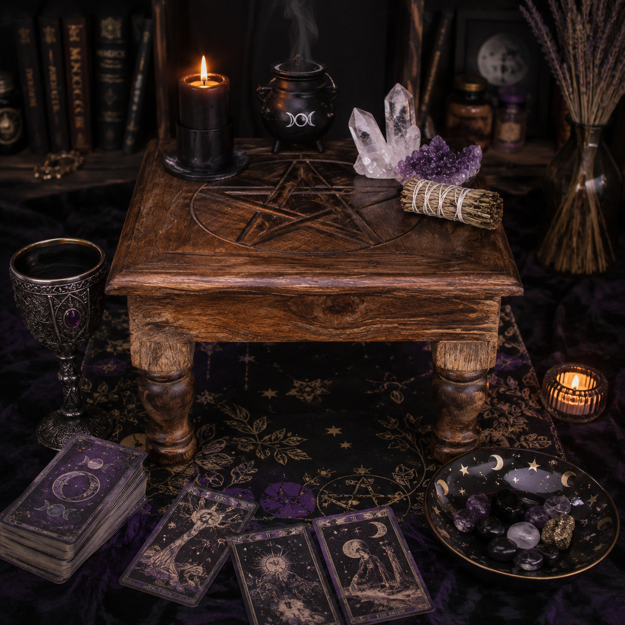 Pentagram Altar Table