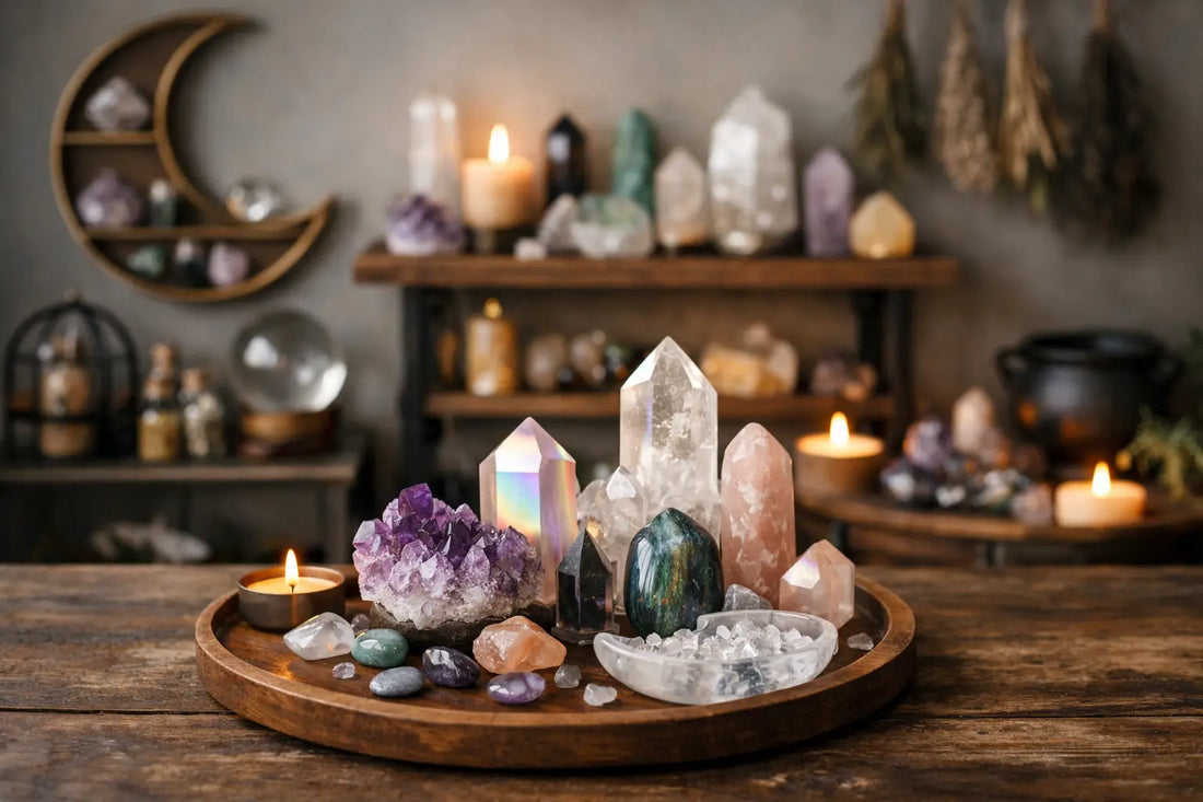 A Guide to Crystal Display Ideas for Witchy Rooms