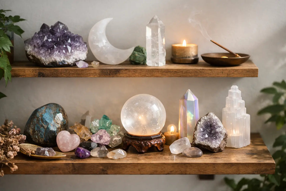 How to Curate a Crystal Shelf That Feels Magical