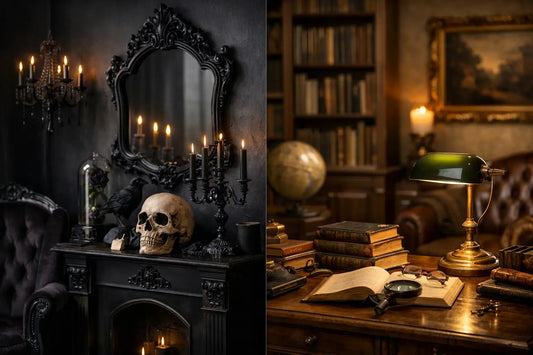 Gothic Decor Versus Dark Academia at Home