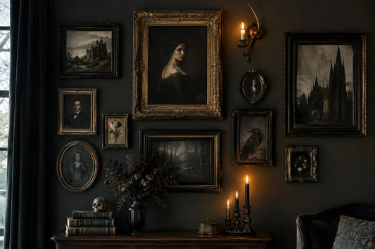 A Guide to Gothic Gallery Walls That Feel Haunted