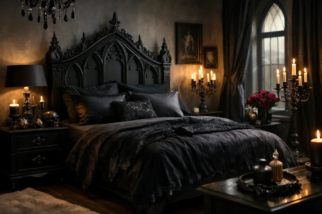 A Guide to Gothic Bedroom Styling That Feels Like You