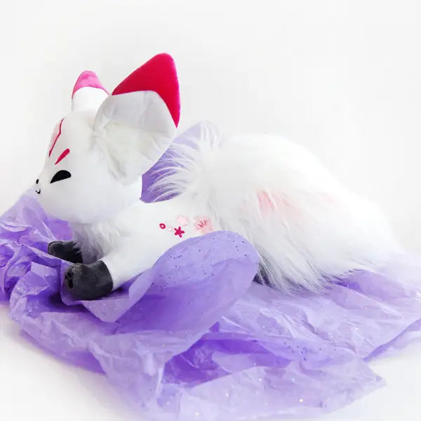 Sakura Queenie Fox Plush (Pink Ear Tips)