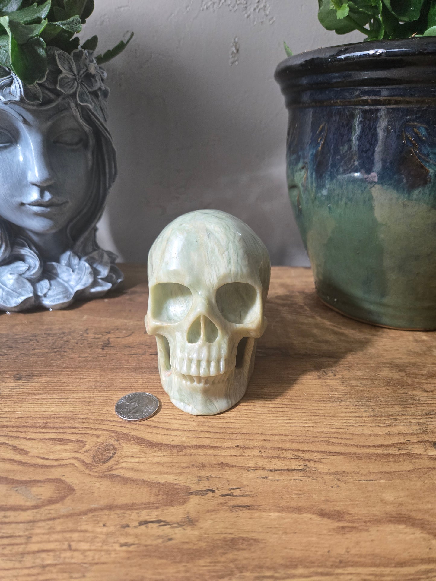 White Jade Skull