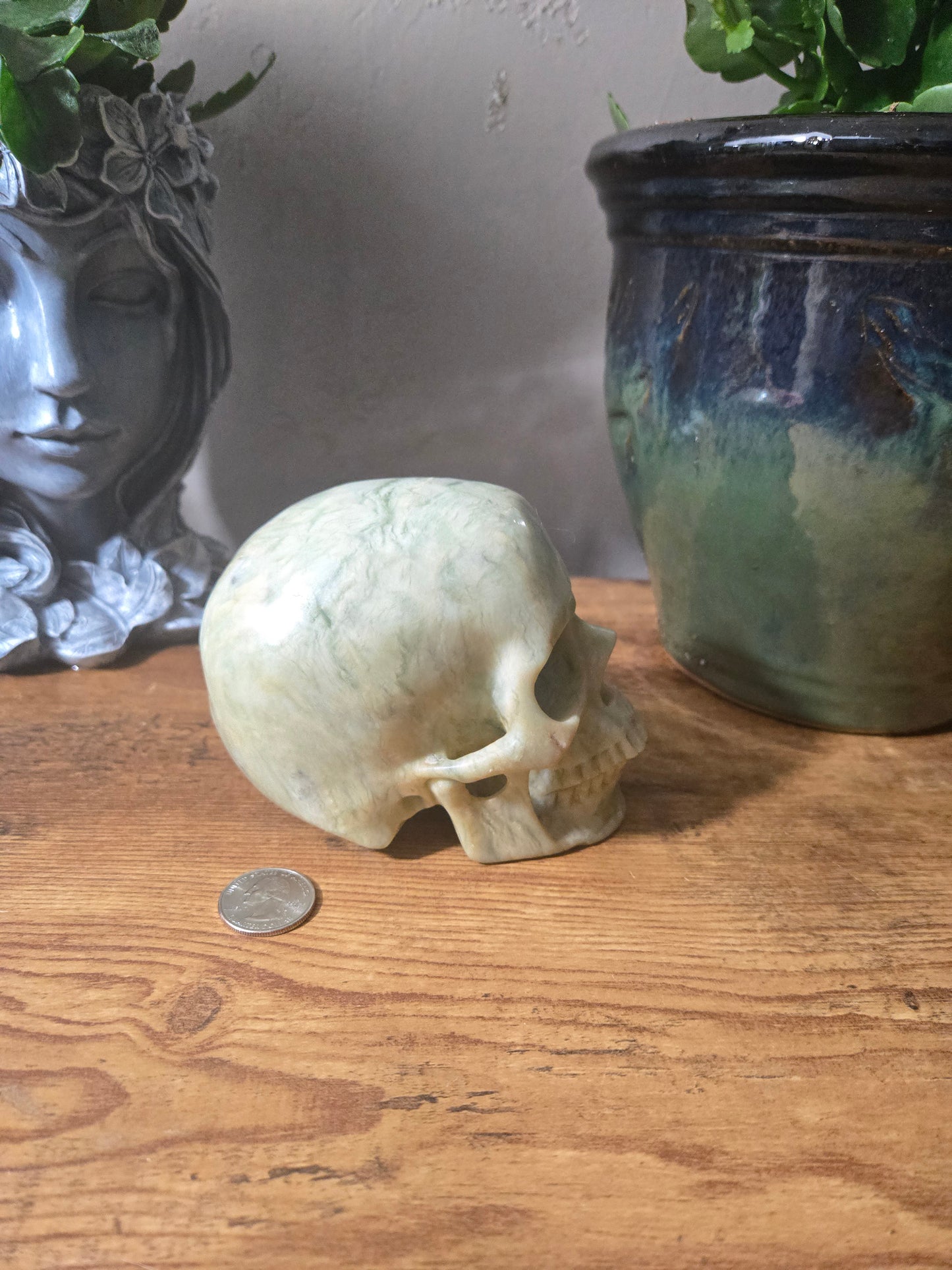 White Jade Skull