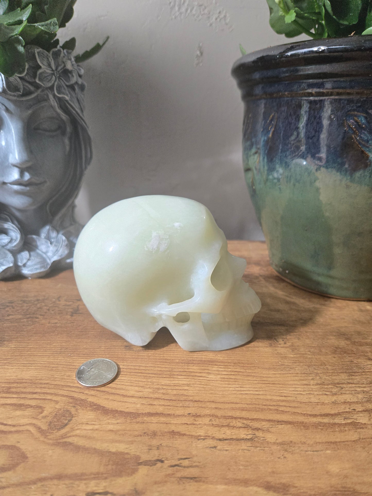White Jade Skull
