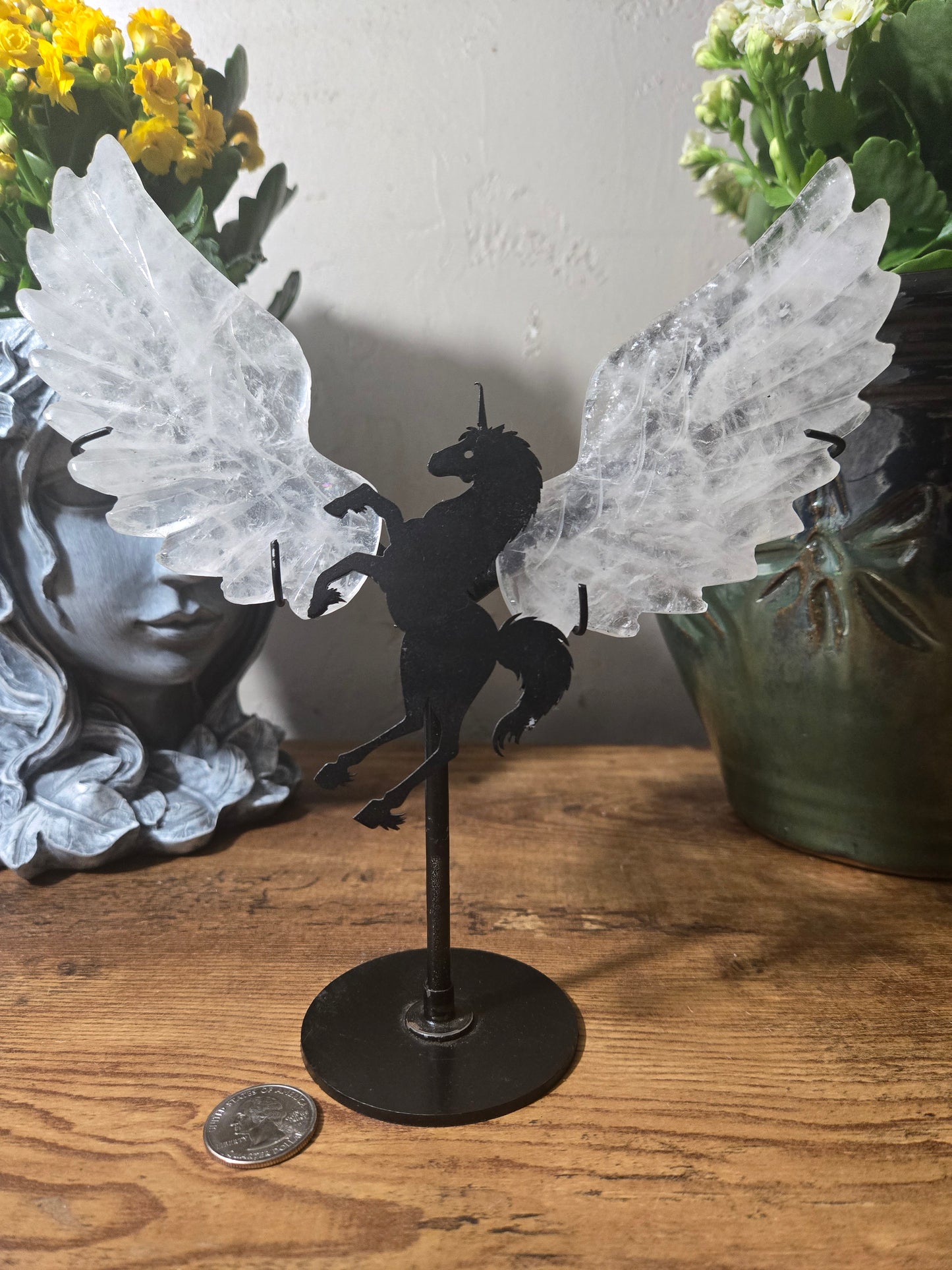 Clear Quartz Pegasus Wings