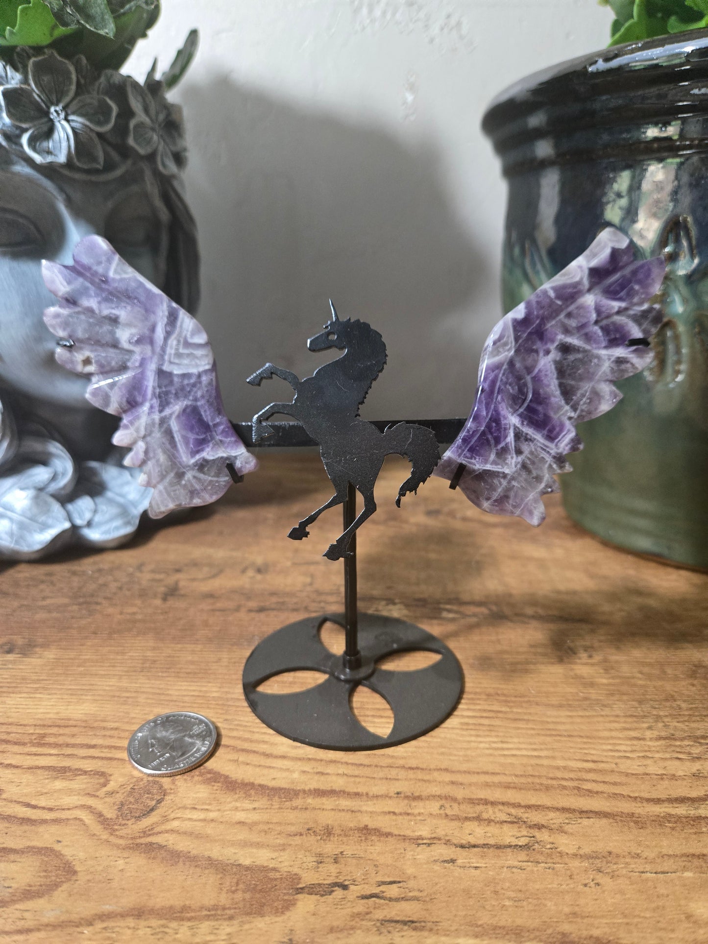 Chevron Amethyst Pegasus Wings
