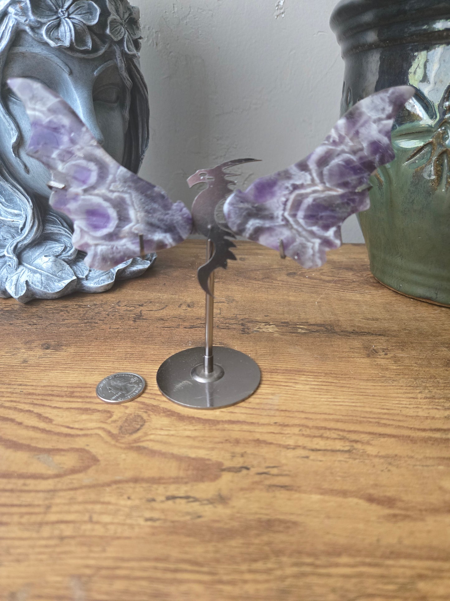 Chevron Amethyst Dragon Wings