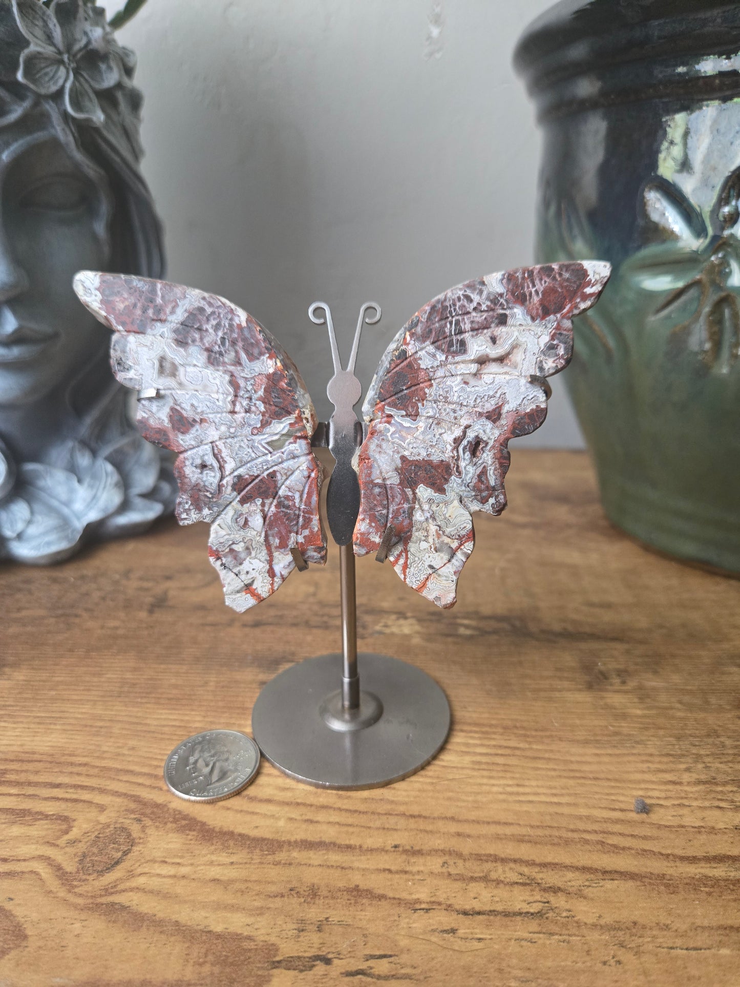 Crazy Lace Agate Butterfly Wings