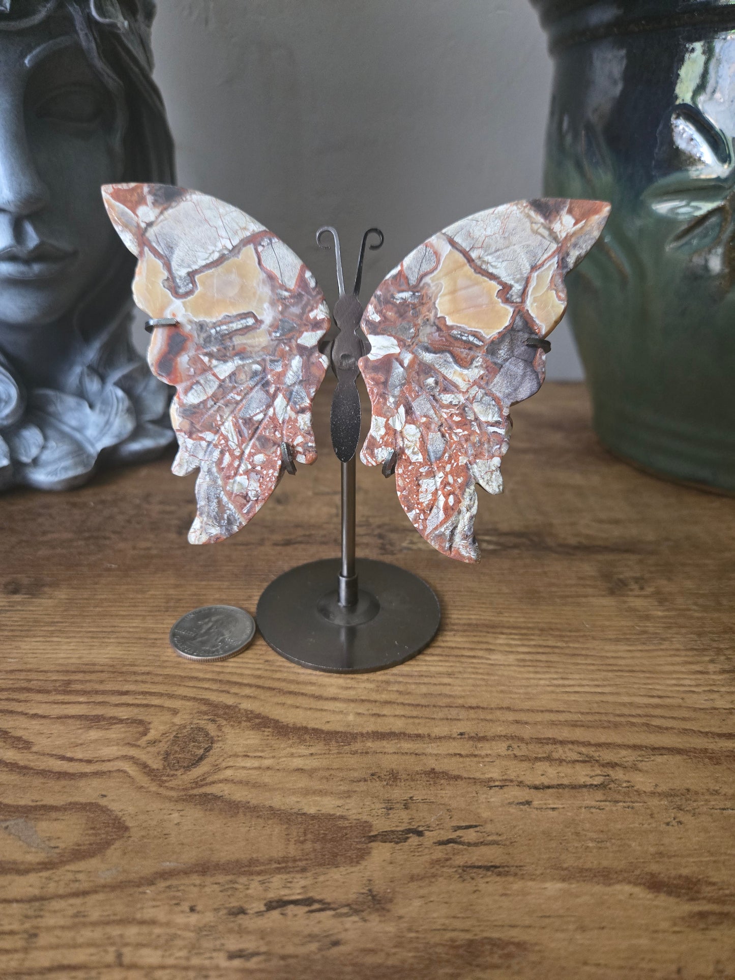 Crazy Lace Agate Butterfly Wings
