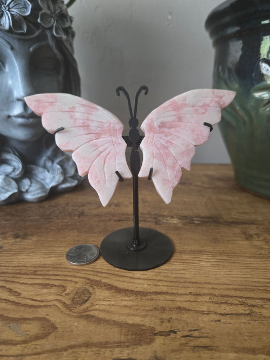 Pink Opal Butterfly Wings