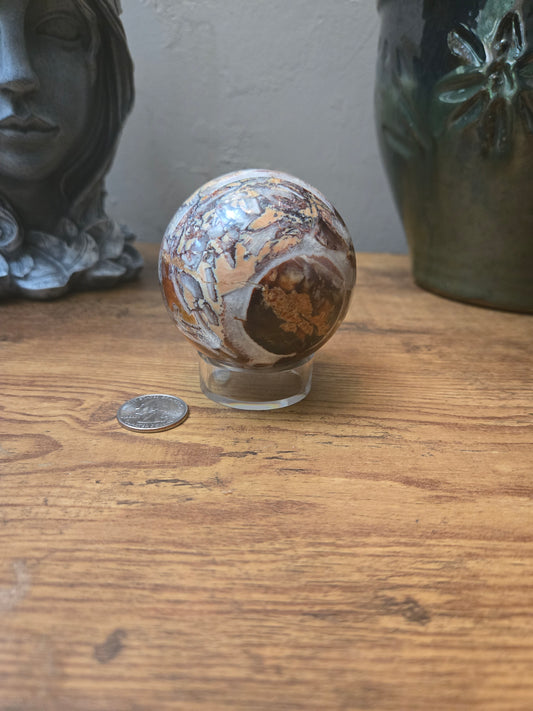 Crazy Lace Agate Sphere