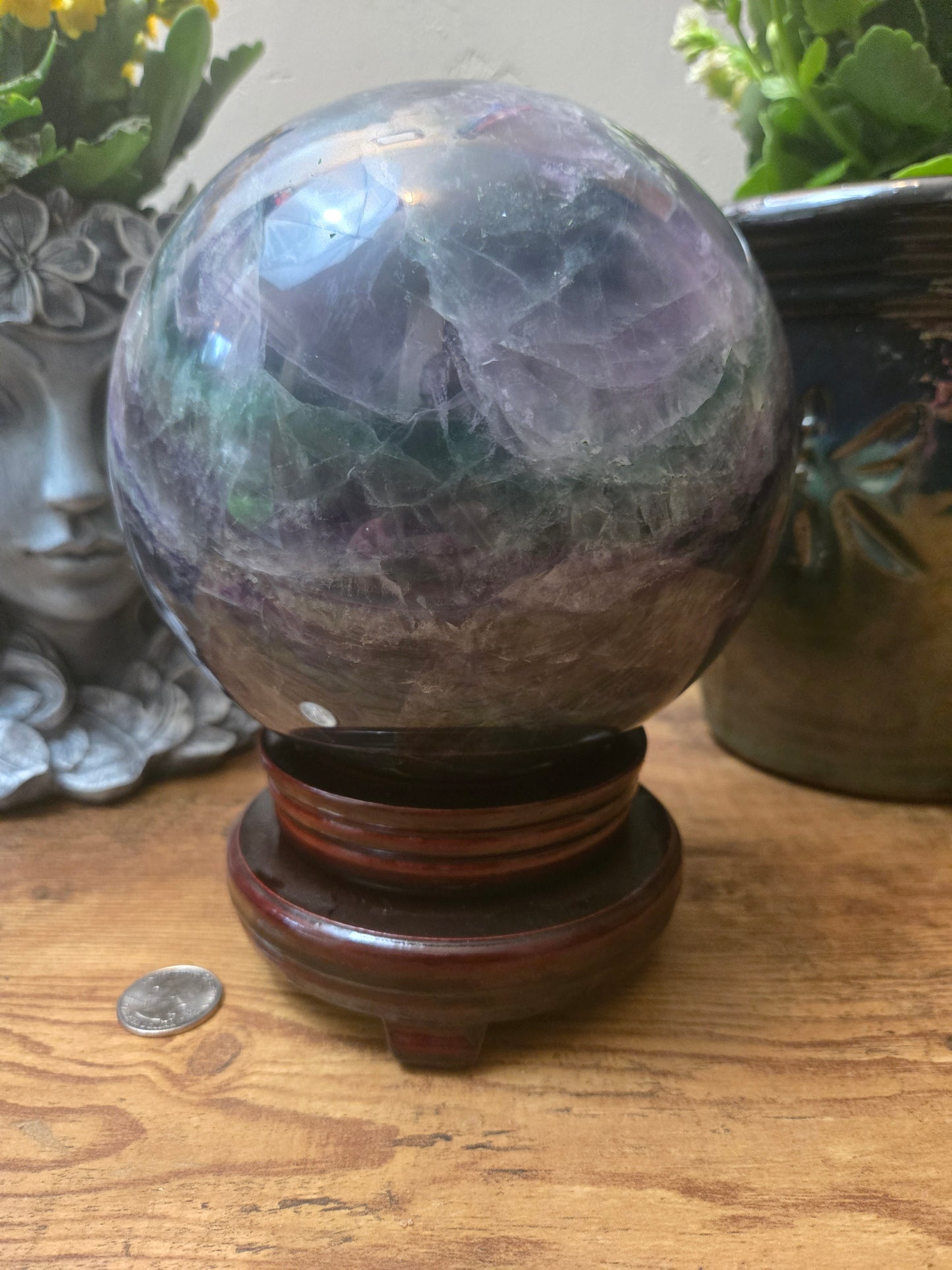 Large Fluorite Sphere