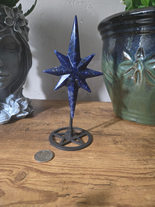 Sodalite Star Carving