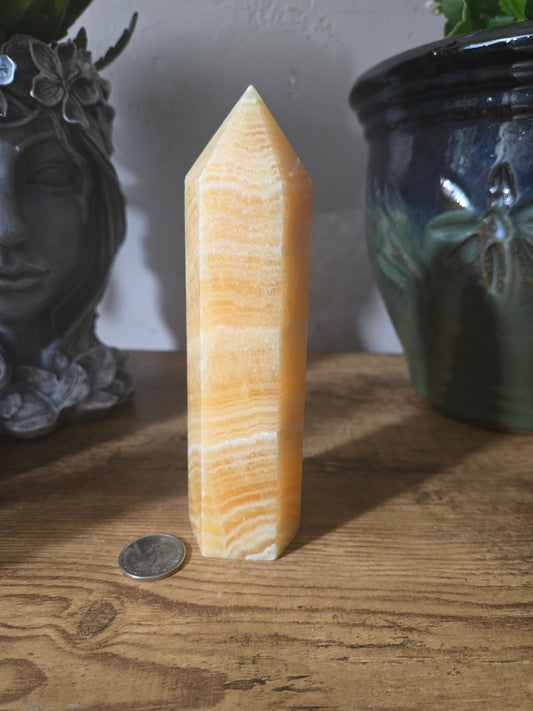 Orange Calcite Tower