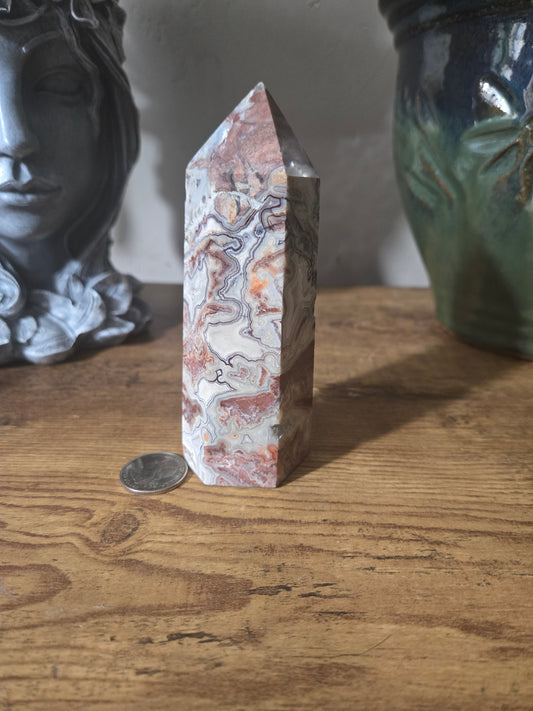 Crazy Lace Agate Tower