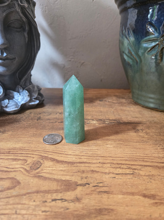 Green Strawberry Quartz Tower