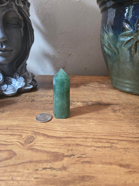 Green Strawberry Quartz Tower