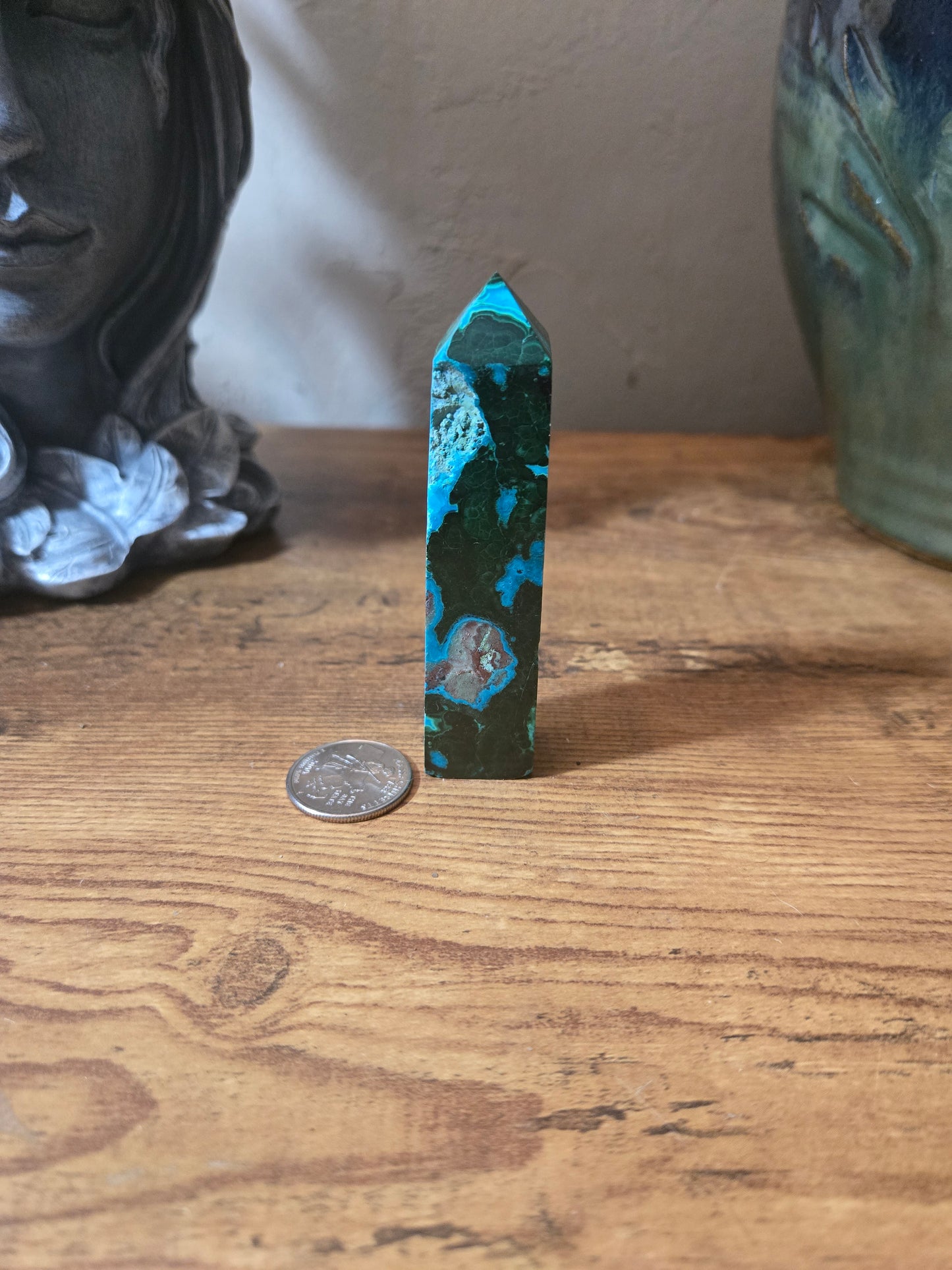 Malachite in Azurite Tower