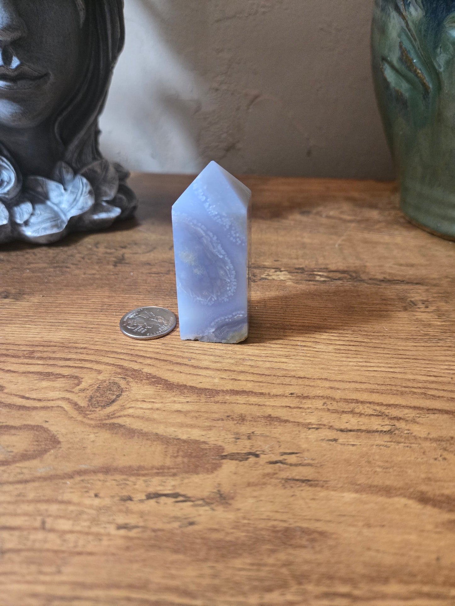 Blue Lace Agate Tower