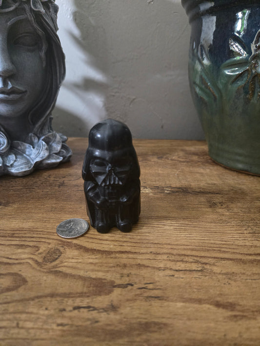 Obsidian Darth Vader Carving