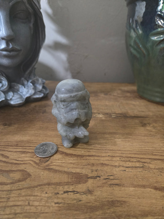 Labradorite Storm Trooper Carving