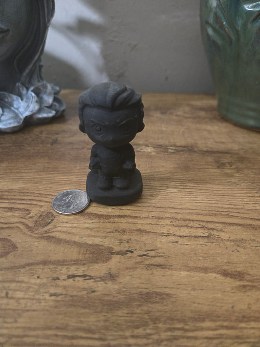 Obsidian Superman Carving
