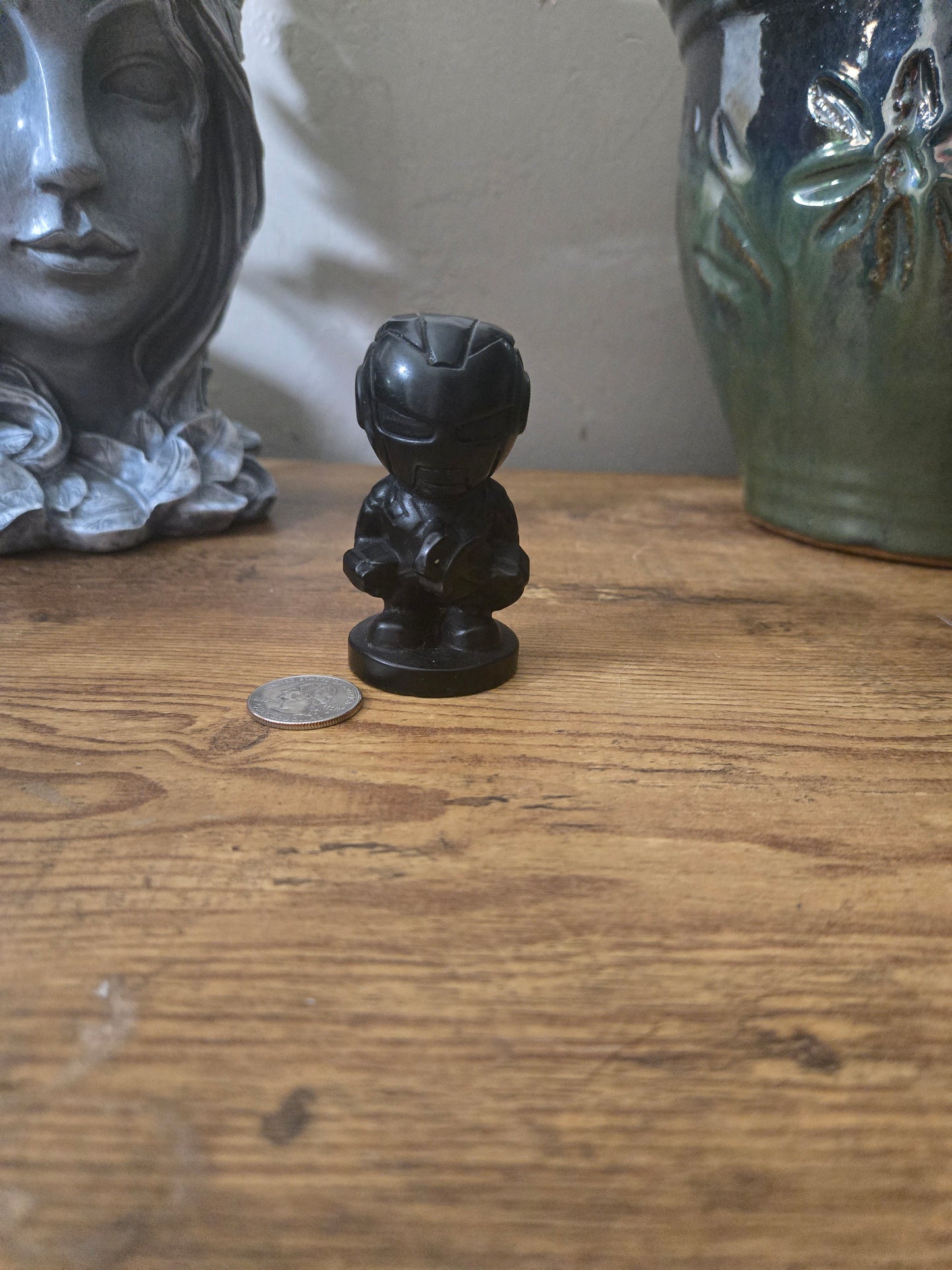 Obsidian Iron Man Carving