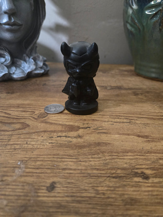 Obsidian Loki Carving