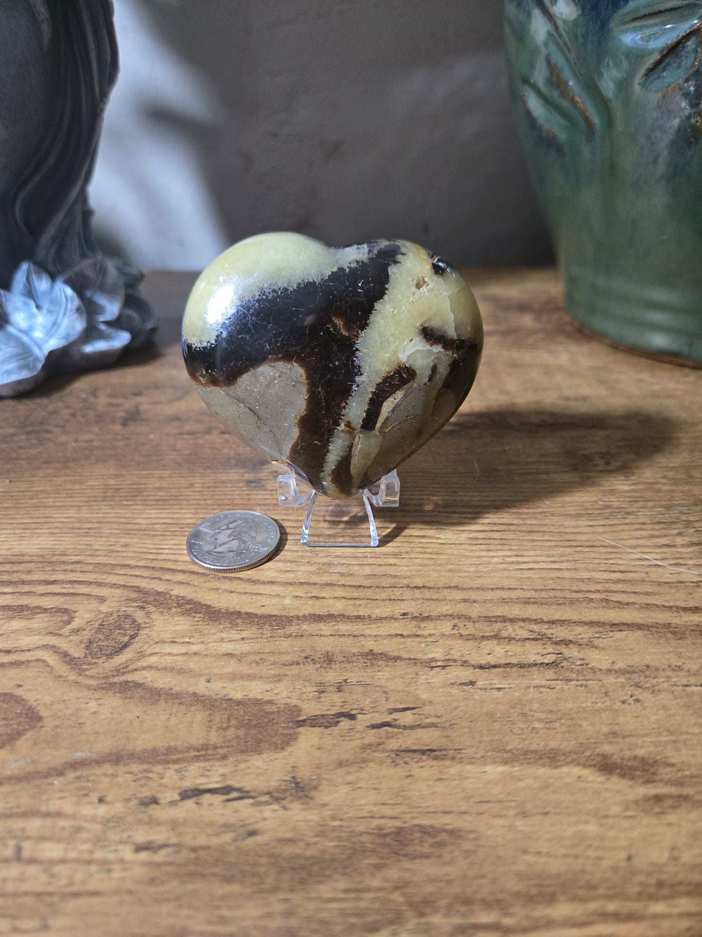 Septarian Heart Carving