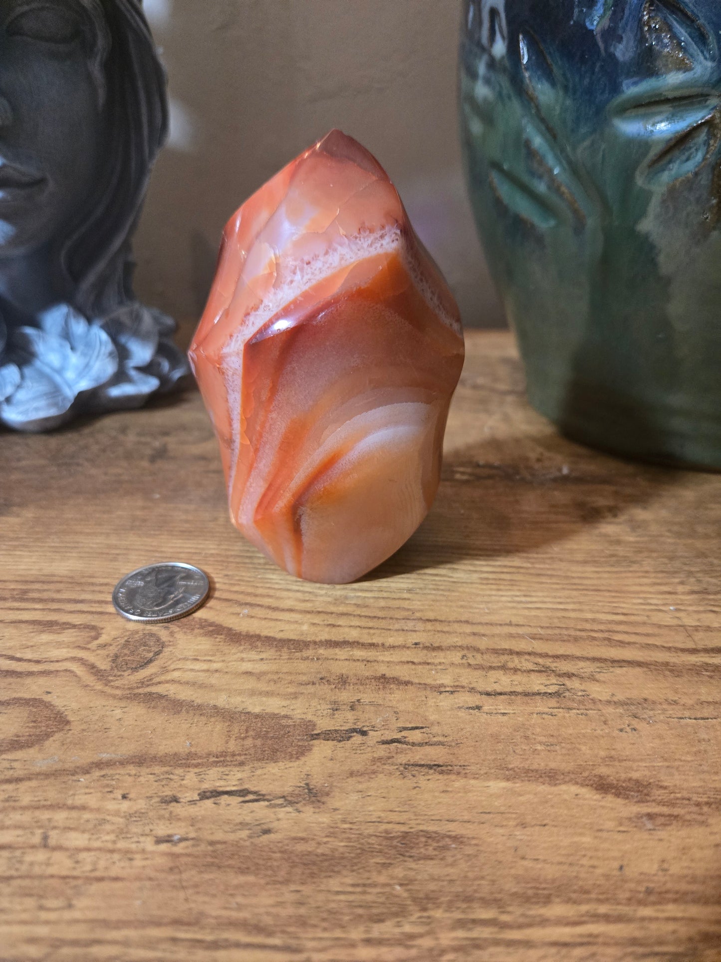 Carnelian Flame Carving