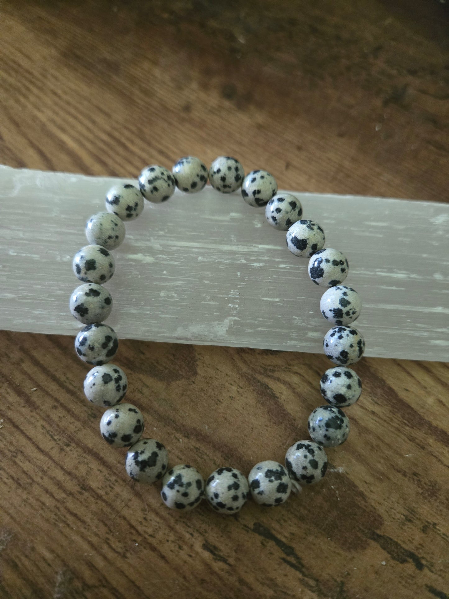 Dalmation Jasper Stretch Bracelet